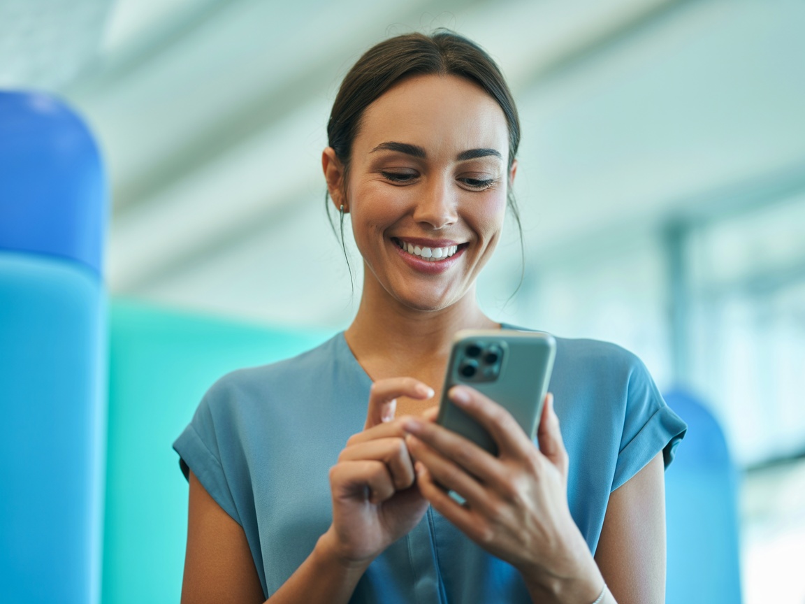 Cliente feliz realizando cadastro online